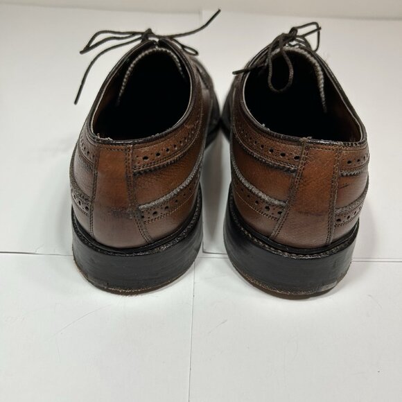 VTG Florsheim Imperial Kenmoor Wingtip Oxford Shoes Size 9 C Brown Leather 93602 main image 9